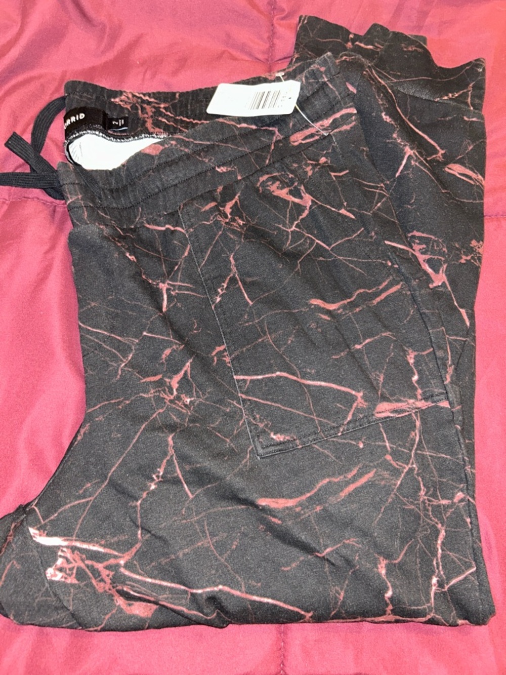 torrid Black Lounge Pants with Marble accents